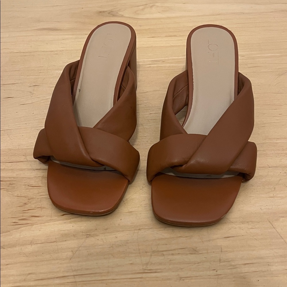 Loft Women's Brown Slide Sandals